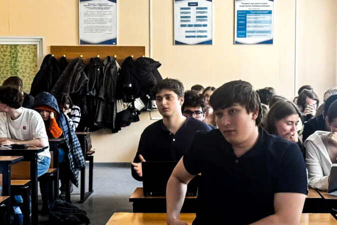 Встреча студентов МАИ с советником Президента АМКОС Андреем Михайловичем Плешаковым